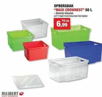 Hubo Opbergbak maxi crownest aanbieding