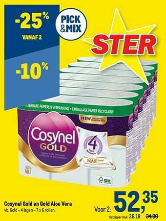 Makro Cosynel gold en gold aloe vera aanbieding