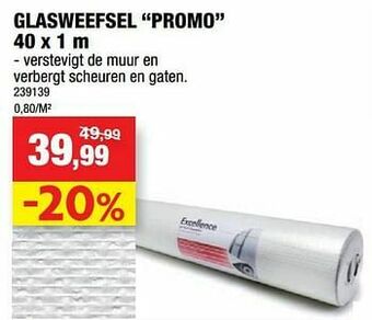 Hubo Glasweefsel promo aanbieding