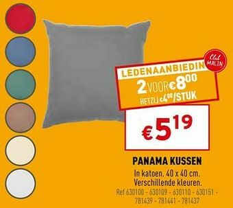 Trafic Panama kussen aanbieding