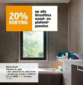 GAMMA Element xl grijs aanbieding