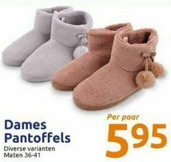 Action Dames pantoffels aanbieding