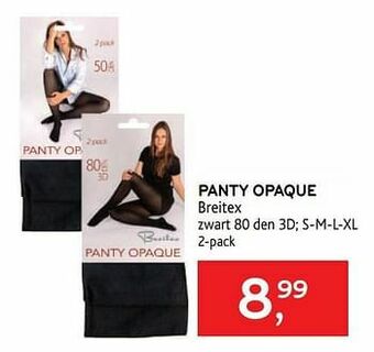 Panty opaque breitex