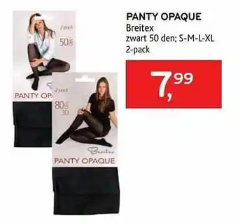 Panty opaque breitex