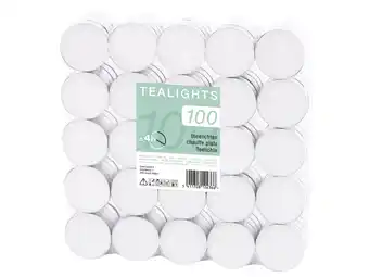 Theelichtjes 4u 100 stuks