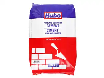 Hubo Hubo portlandcement 25kg grijs aanbieding
