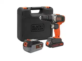 Hubo Black+decker bcd003mem2k-qw accu klopboorschroefmachine 18v li-ion + lader aanbieding