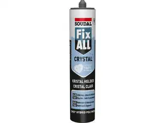 Soudal fix all crystal montagelijm 290ml transparant