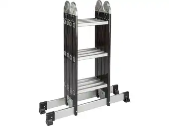 Hubo Escalo vouwladder met stabilisator 4x3 sporten aanbieding
