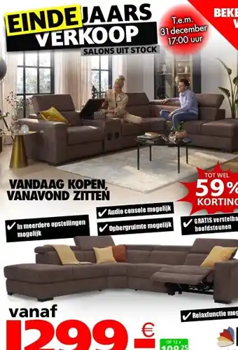 Seats and Sofas Royal hoeksalon aanbieding