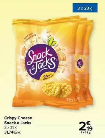 Carrefour Crispy cheese snack a jacks aanbieding