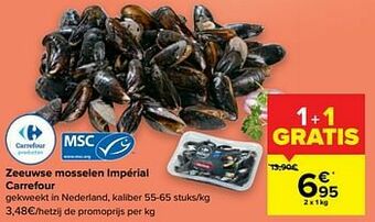 Carrefour Market Zeeuwse mosselen impérial carrefour aanbieding