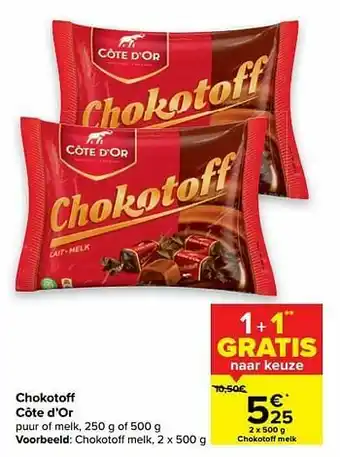 Carrefour Chokotoff melk aanbieding