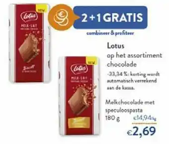 OKay Lotus melkchocolade met speculooapasta aanbieding