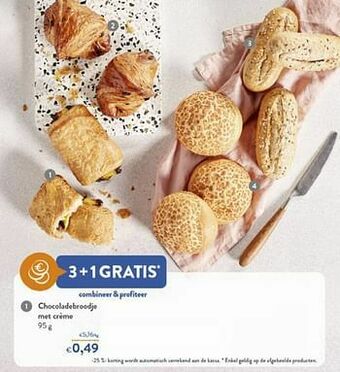Chocoladebroodje met crème