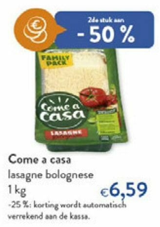 OKay Come a casa lasagne bolognese aanbieding