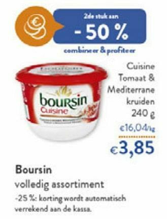 OKay Boursin cuisine tomaat + mediterrane kruiden aanbieding
