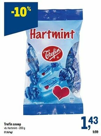 Trefin snoep hartmint