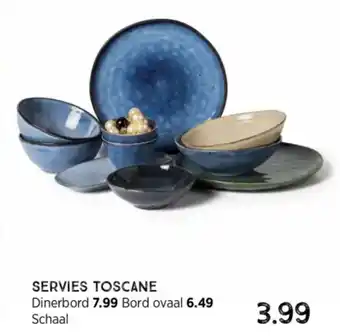 Xenos SERVIES TOSCANE Schaal aanbieding