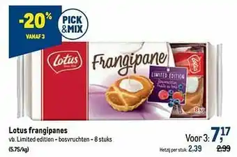 Makro Lotus frangipanes limited edition - bosvruchten aanbieding