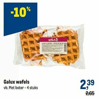 Makro Galux wafels met boter aanbieding