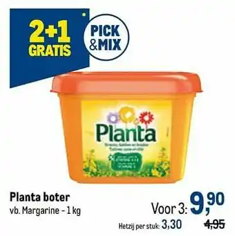 Makro Planta boter margarine aanbieding