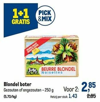 Makro Blondel boter aanbieding