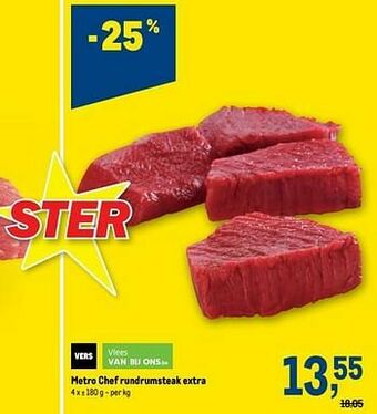 Makro Metro chef rundrumsteak extra aanbieding
