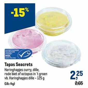 Tapas seacrets haringhapjes dille