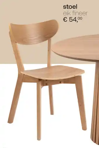Meubelen Jonckheere stoel eik fineer aanbieding