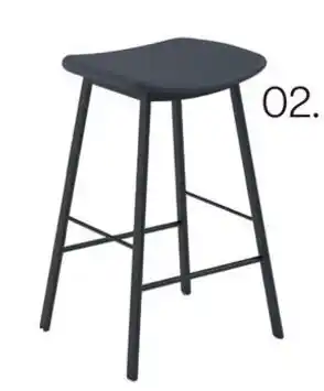 Meubelen Jonckheere Barstoel in lederlook of stof 65cm aanbieding