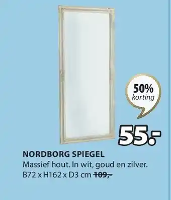 Jysk Nordborg spiegel aanbieding