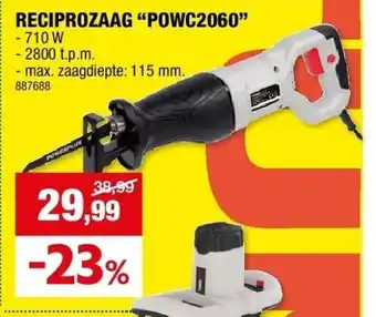 Hubo Reciprozaag “powc2060” aanbieding