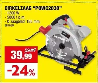 Hubo Cirkelzaag “powc2030” aanbieding