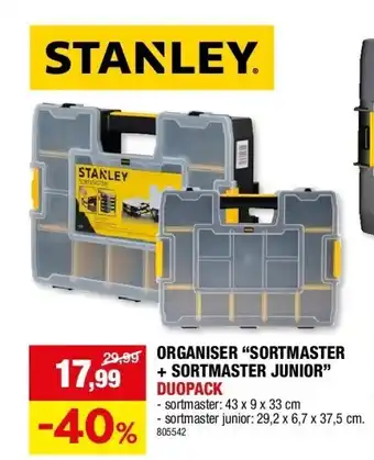 Hubo Organiser “sortmaster + sortmaster junior” duopack aanbieding