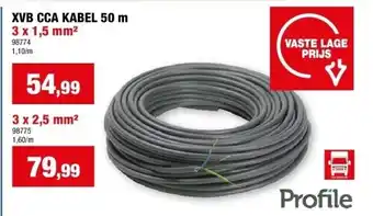Hubo Xvb cca kabel 50 m 3 x 1,5 mm² aanbieding