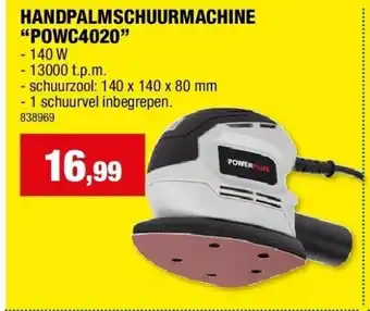 Handpalmschuurmachine “powc4020”