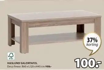 Jysk Haslund salontafel aanbieding