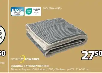 Jysk Sunndal katoenen dekbed aanbieding