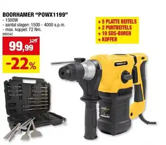 Hubo Boorhamer “powx1199” aanbieding