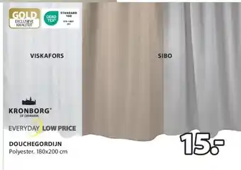 Jysk Douchegordijn aanbieding