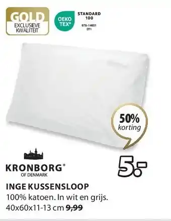 Jysk Inge kussensloop aanbieding