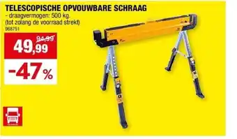 Hubo Telescopische opvouwbare schraag aanbieding