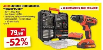 Hubo Accu schroefboormachine “powdp15300” aanbieding
