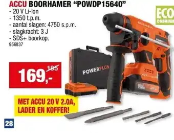 Hubo Accu boorhamer “powdp15640” aanbieding
