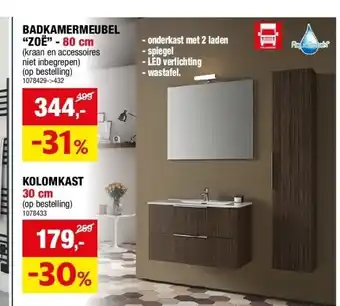 Hubo Badkamermeubel “zoë” - 80 cm aanbieding