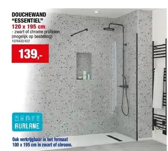 Hubo Douchewand “essentiel” aanbieding