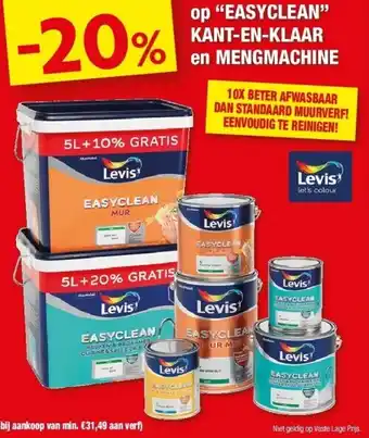 Op“easyclean” kant-en-klaar en mengmachine