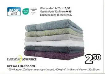 Jysk Uppsala handdoek aanbieding