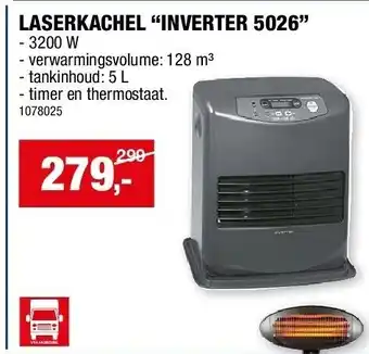 Hubo Laserkachel “inverter 5026” aanbieding